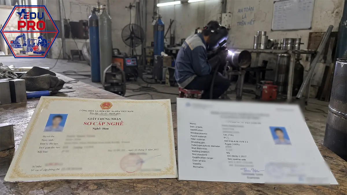 Chứng chỉ thợ hàn 2026: Phân biệt chứng chỉ hành nghề và chứng chỉ vị trí hàn