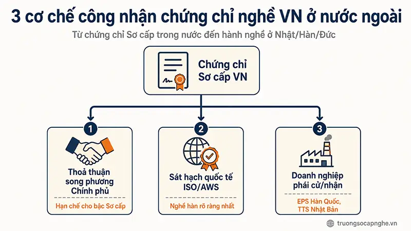 Cơ chế công nhận chứng chỉ nghề ở nước ngoài